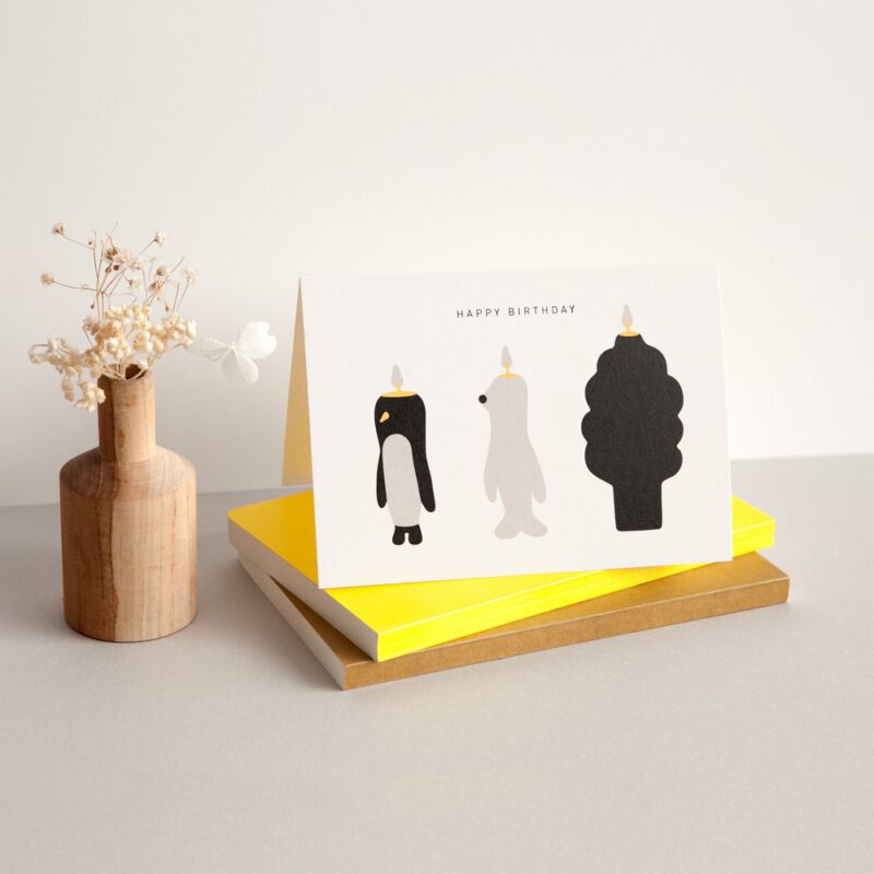 Grußkarte - Penguin&Friends